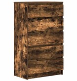 VidaXL Ladekast 60x36x103 cm bewerkt hout gerookt eikenkleurig