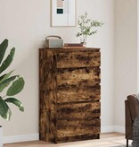 VidaXL Ladekast 60x36x103 cm bewerkt hout gerookt eikenkleurig