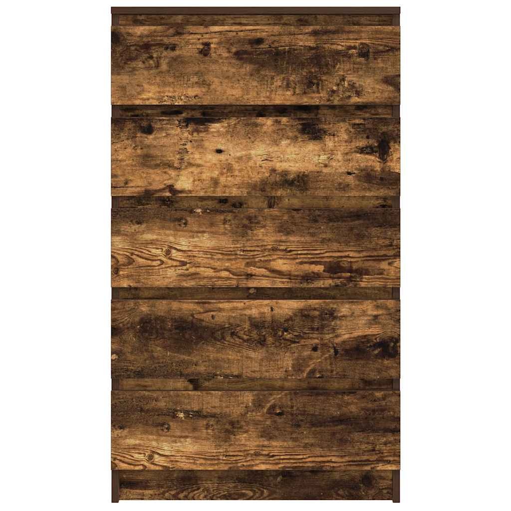 VidaXL Ladekast 60x36x103 cm bewerkt hout gerookt eikenkleurig