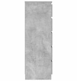 VidaXL Ladekast 60x36x103 cm bewerkt hout betongrijs