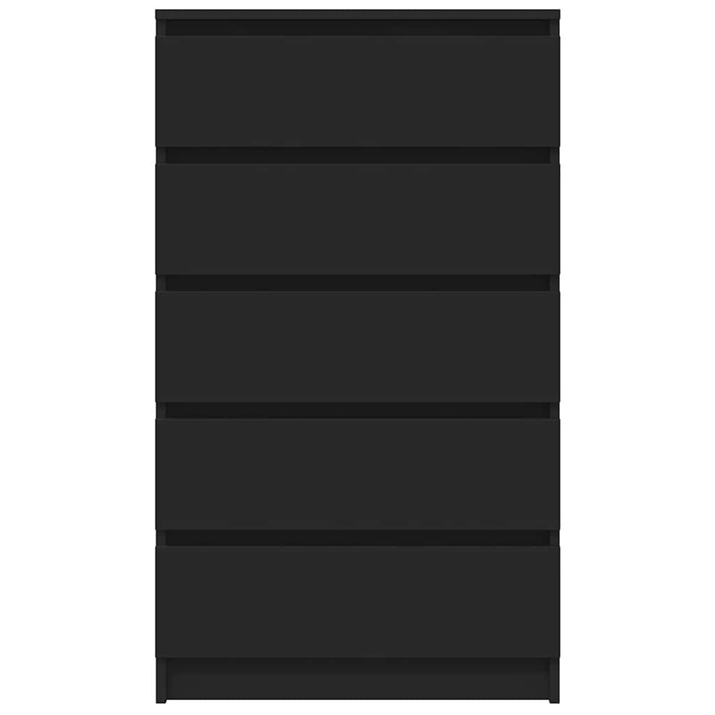 VidaXL Ladekast 60x36x103 cm bewerkt hout zwart