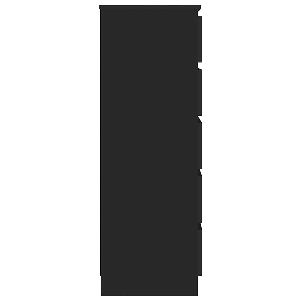 VidaXL Ladekast 60x36x103 cm bewerkt hout zwart