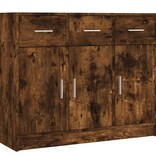VidaXL Dressoir 91x28x75 cm bewerkt hout gerookt eikenkleurig