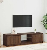 VidaXL Tv-meubel met LED-verlichting 140x40x36 cm bruin eikenkleur