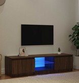 VidaXL Tv-meubel met LED-verlichting 140x40x36 cm bruin eikenkleur
