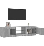 VidaXL Tv-meubel met LED-verlichting 140x40x36 cm grijs sonoma eiken
