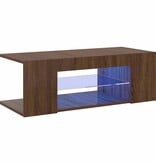 VidaXL Tv-meubel met LED-verlichting 90x39x30 cm bruin eikenkleur