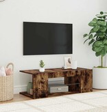 VidaXL Tv-meubel met LED-verlichting 90x39x30 cm gerookt eikenkleurig