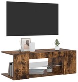VidaXL Tv-meubel met LED-verlichting 90x39x30 cm gerookt eikenkleurig