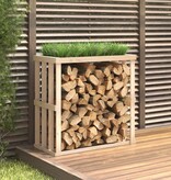 VidaXL Houtblokhouder 108x52x106 cm massief grenenhout