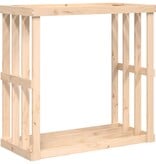 VidaXL Houtblokhouder 108x52x106 cm massief grenenhout