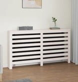VidaXL Radiatorombouw 153x19x84 cm massief grenenhout wit