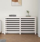 VidaXL Radiatorombouw 153x19x84 cm massief grenenhout wit