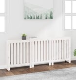 VidaXL Radiatorombouw 210x21x85 cm massief grenenhout wit