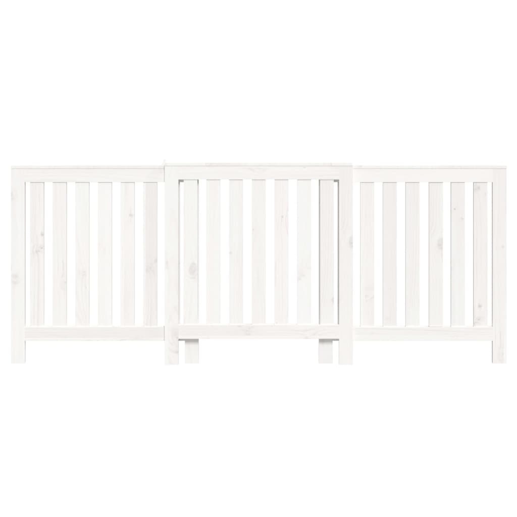 VidaXL Radiatorombouw 210x21x85 cm massief grenenhout wit