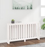 VidaXL Radiatorombouw 153x19x84 cm massief grenenhout wit