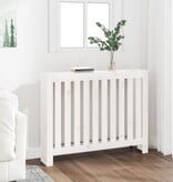 VidaXL Radiatorombouw 108,5x19x84 cm massief grenenhout wit