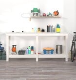VidaXL Werkbank 180x50x80 cm massief grenenhout wit