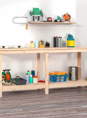 VidaXL Werkbank 180x50x80 cm massief grenenhout