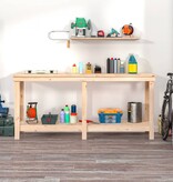 VidaXL Werkbank 180x50x80 cm massief grenenhout