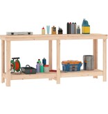 VidaXL Werkbank 180x50x80 cm massief grenenhout