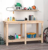 VidaXL Werkbank 140x50x80 cm massief grenenhout