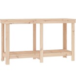 VidaXL Werkbank 140x50x80 cm massief grenenhout