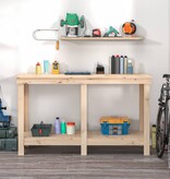 VidaXL Werkbank 140x50x80 cm massief grenenhout