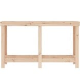 VidaXL Werkbank 140x50x80 cm massief grenenhout