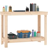 VidaXL Werkbank 110x50x80 cm massief grenenhout