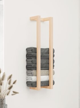 VidaXL Handdoekenrek 23x18x90 cm massief grenenhout