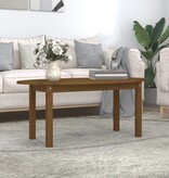 VidaXL Salontafel 110x55x45 cm massief grenenhout honingbruin