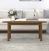 VidaXL Salontafel 110x55x45 cm massief grenenhout honingbruin