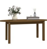VidaXL Salontafel 110x55x45 cm massief grenenhout honingbruin