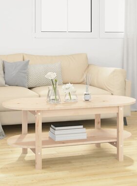 VidaXL Salontafel 110x55x45 cm massief grenenhout