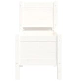 VidaXL Plantenbak 178,5x44x75 cm massief grenenhout wit