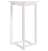 VidaXL Bartafel 60x60x110 cm massief grenenhout wit