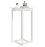 VidaXL Bartafel 60x60x110 cm massief grenenhout wit