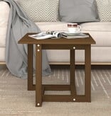 VidaXL Salontafel 50x50x45 cm massief grenenhout honingbruin