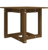 VidaXL Salontafel 50x50x45 cm massief grenenhout honingbruin