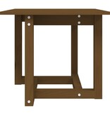 VidaXL Salontafel 50x50x45 cm massief grenenhout honingbruin