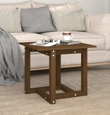 VidaXL Salontafel 50x50x45 cm massief grenenhout honingbruin