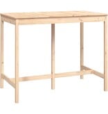 VidaXL Bartafel 140x80x110 cm massief grenenhout