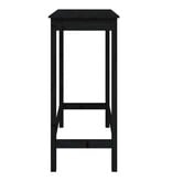 VidaXL Bartafel 100x50x110 cm massief grenenhout zwart