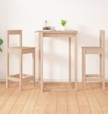 VidaXL Barstoelen 2 st 40x41,5x112 cm massief grenenhout