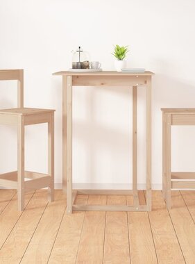 VidaXL Barstoelen 2 st 40x41,5x112 cm massief grenenhout