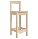 VidaXL Barstoelen 2 st 40x41,5x112 cm massief grenenhout