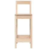 VidaXL Barstoelen 2 st 40x41,5x112 cm massief grenenhout