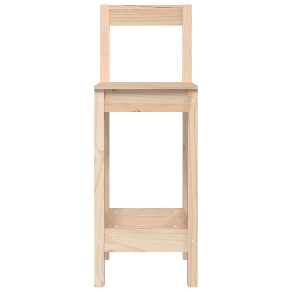 VidaXL Barstoelen 2 st 40x41,5x112 cm massief grenenhout