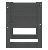 VidaXL Plantenbak 40x40x52,5 cm massief grenenhout grijs